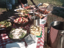 The clambake spread, pictures from Norwalk Seaport Association